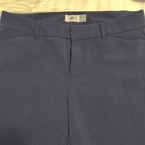 Old navy slacks, navy blue, straight leg